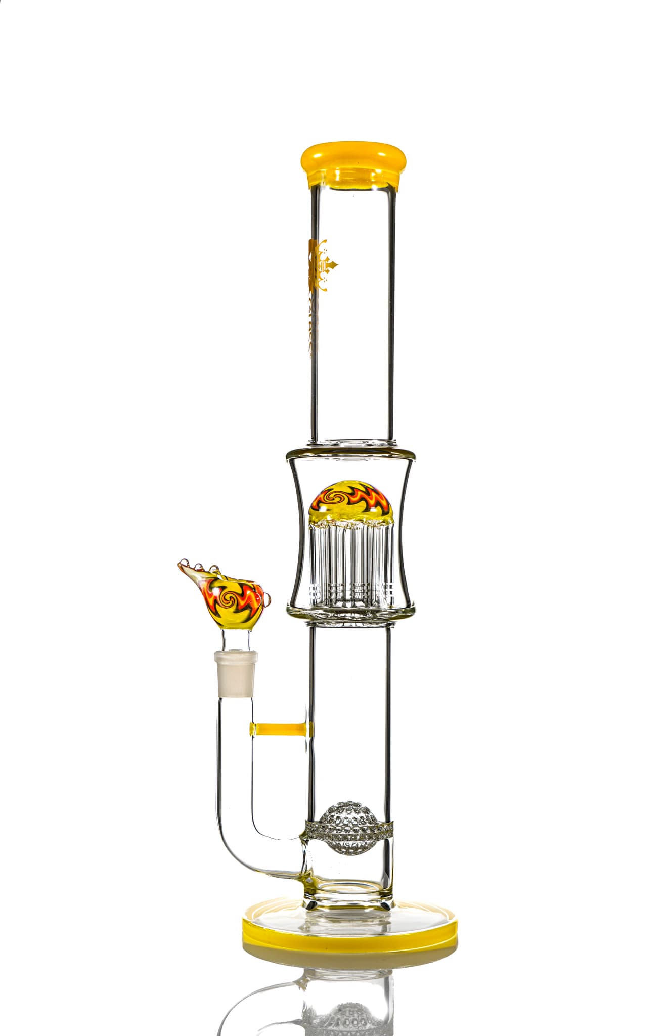 16" MK100 Treeperc Discoball Straight Waterpipe
