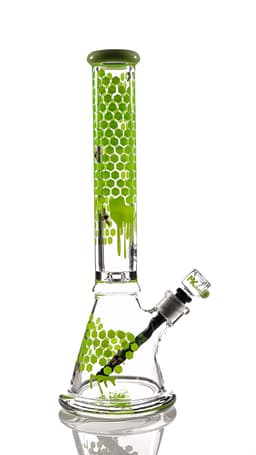 MK100 17" Double Base Honey Bee Beaker (MK38)