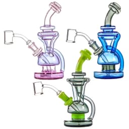 MK100 7" Trio Recycler with Premium Quartz Banger (MK46)