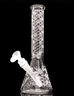 10" MK100 Frosted Bee Beaker (MK52)