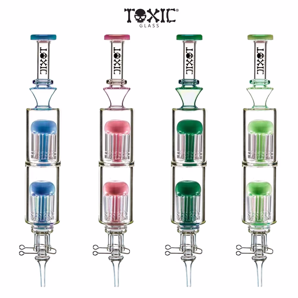 TXNC16- 13" Toxic Double Treeperc Nectar Collector