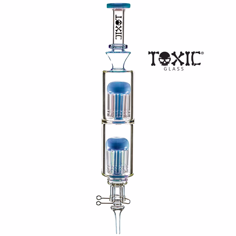 TXNC16- 13" Toxic Double Treeperc Nectar Collector