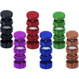 MK100 Premium Stash Grinder W/ Built In Stash Jar (5 Parts)