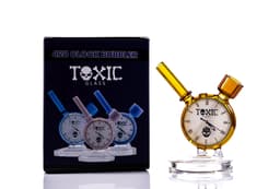 TX43- Toxic 420 Clock Bubbler