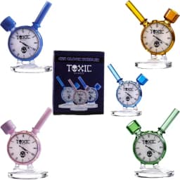 TX43- Toxic 420 Clock Bubbler