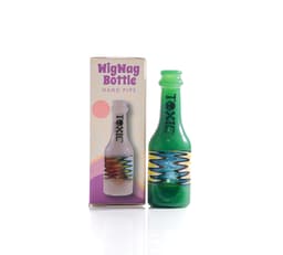 TXH12- Toxic 4" Wigwag Bottle Hand Pipe