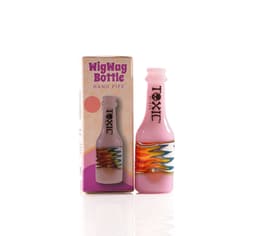 TXH12- Toxic 4" Wigwag Bottle Hand Pipe