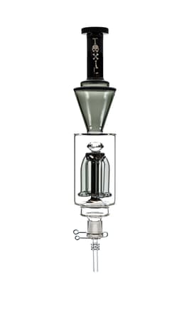 TXNC25- 14" Toxic Diamond Top Showerhead Perc Nector Collector w/ Glass Tip