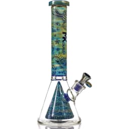 MK 14" Electroplated Engraved Art Pyramid Beaker (MK198)