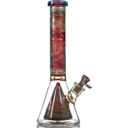 MK 14" Electroplated Engraved Art Pyramid Beaker (MK198)