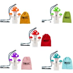 TXH14- 3" Toxic Mushroom Pendant Handpipe