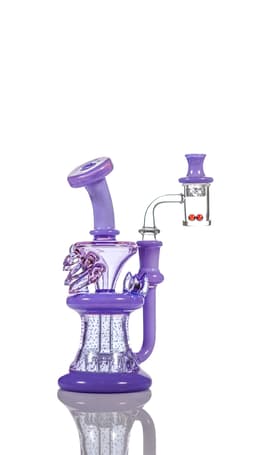 MK100 8" Ice Crystal Fumed Glass (MK208)