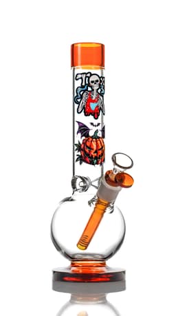 Toxic 11.5″ Pumpkin Globe Waterpipe (TX102)