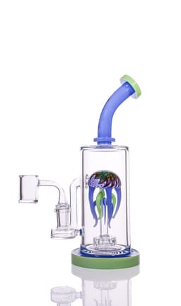 Toxic 10″ Wigwag Jellyfish Perc Rig (TX58)