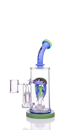 Toxic 10″ Wigwag Jellyfish Perc Rig (TX58)