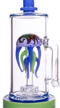 Toxic 10″ Wigwag Jellyfish Perc Rig (TX58)