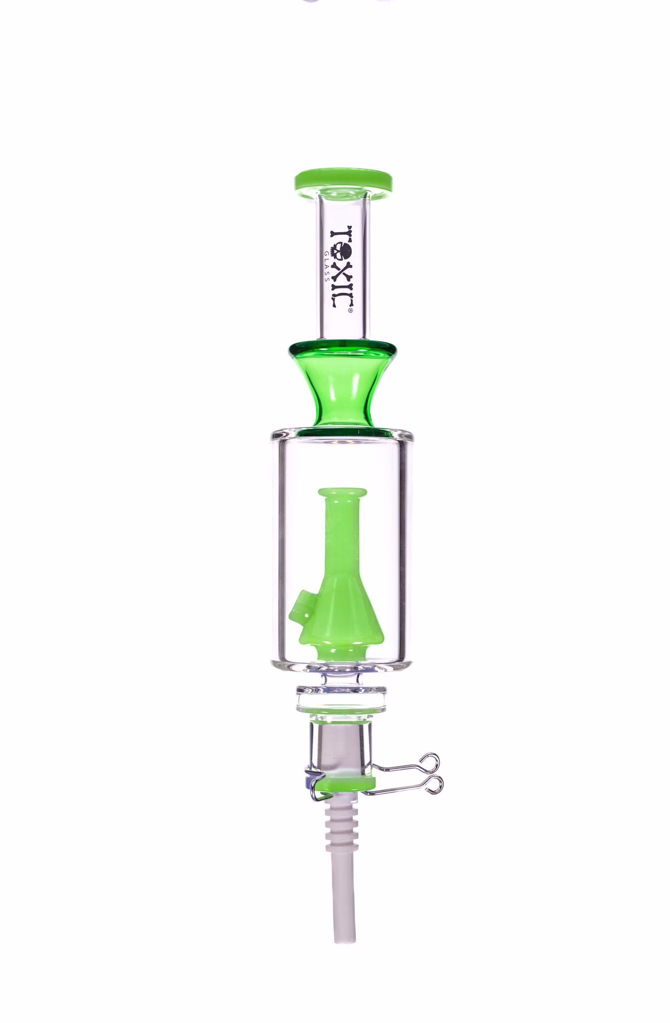 Toxic Beaker Nectar Collector with 14MM Ceramic Tip (TXNC46)
