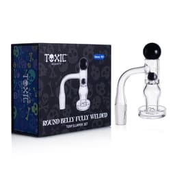 TXQB2 – Toxic Quartz 14MM 90° Round Belly Fully Welded Terp Slurper Set