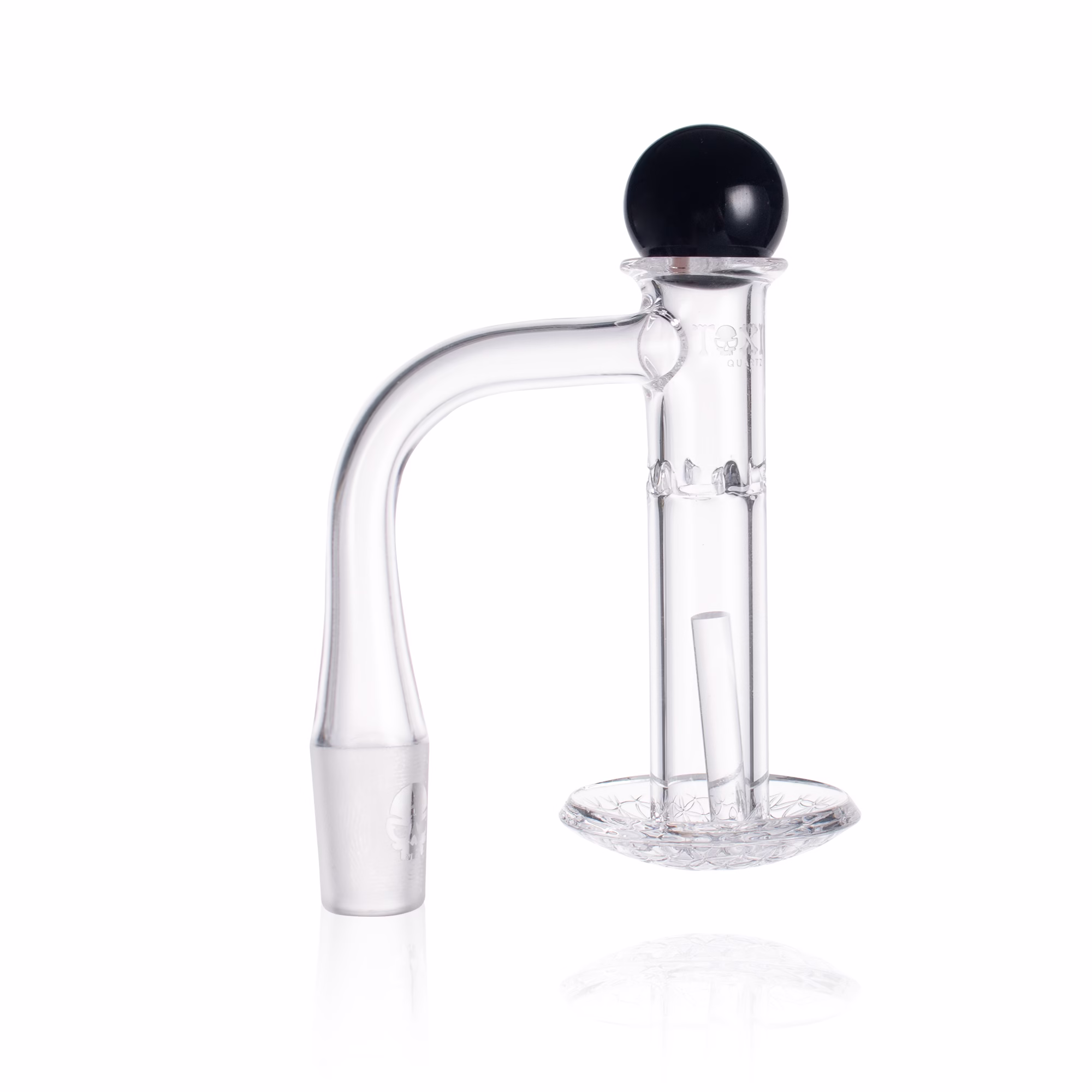 TXQB3 – Toxic Quartz 14MM 90° Etched Bottom Fully Welded Terp Slurper Set