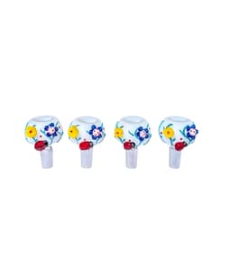 BL72 - 14mm Floral Bee Glass Bowls