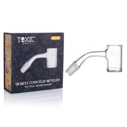 TXQB24 - Toxic 14MM 45° Quartz 25MM Flat Beveled Top Fully Welded Banger